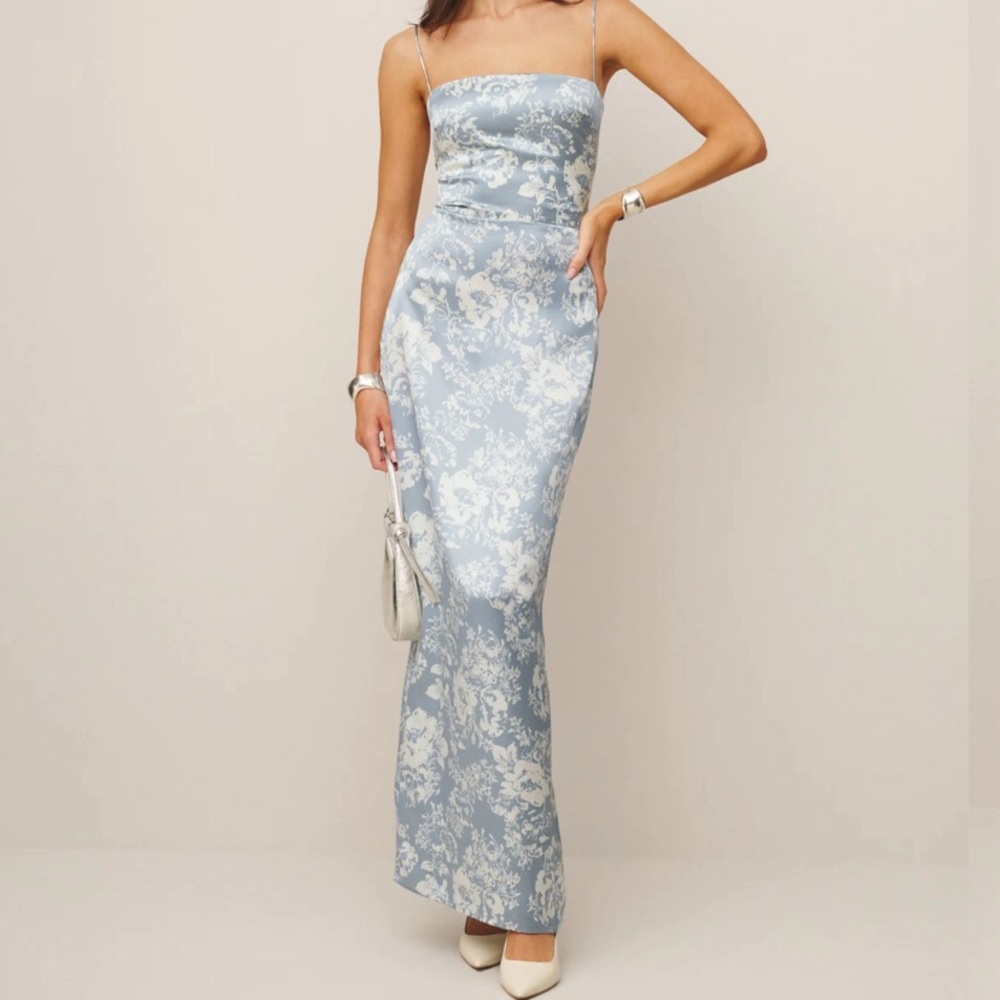 Reformation Petites Frankie Silk Dress